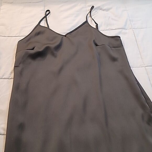 Sam Edelman Spaghetti Strap Black Slip Dress. - Picture 6 of 10